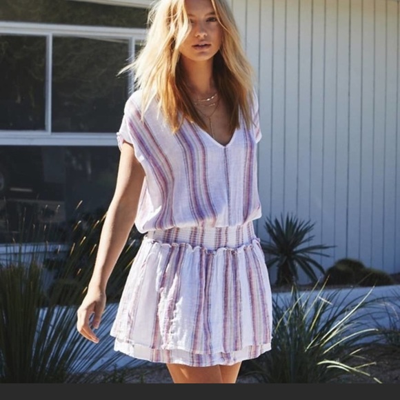 Rail Lucca Dress in Havana Stripe short sleeves in good pre-owned condition - Picture 11 of 11